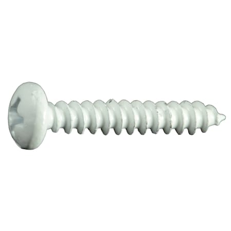Midwest Fastener Sheet Metal Screw, #8 x 1 in, Painted Steel Pan Head Phillips Drive, 35 PK 35968